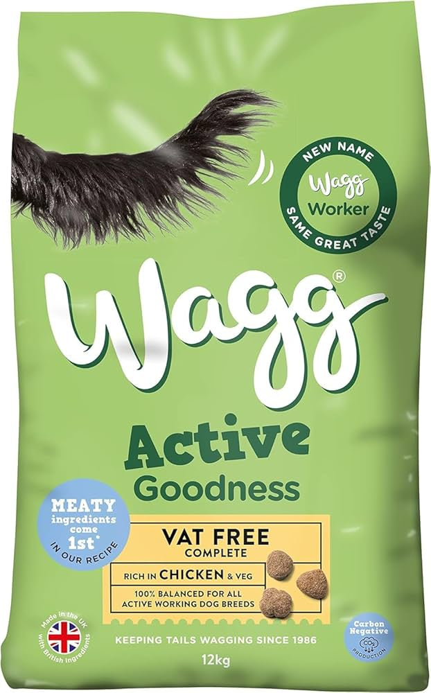 Wagg Adult Working Dog Active Chicken & Veg - 12kg