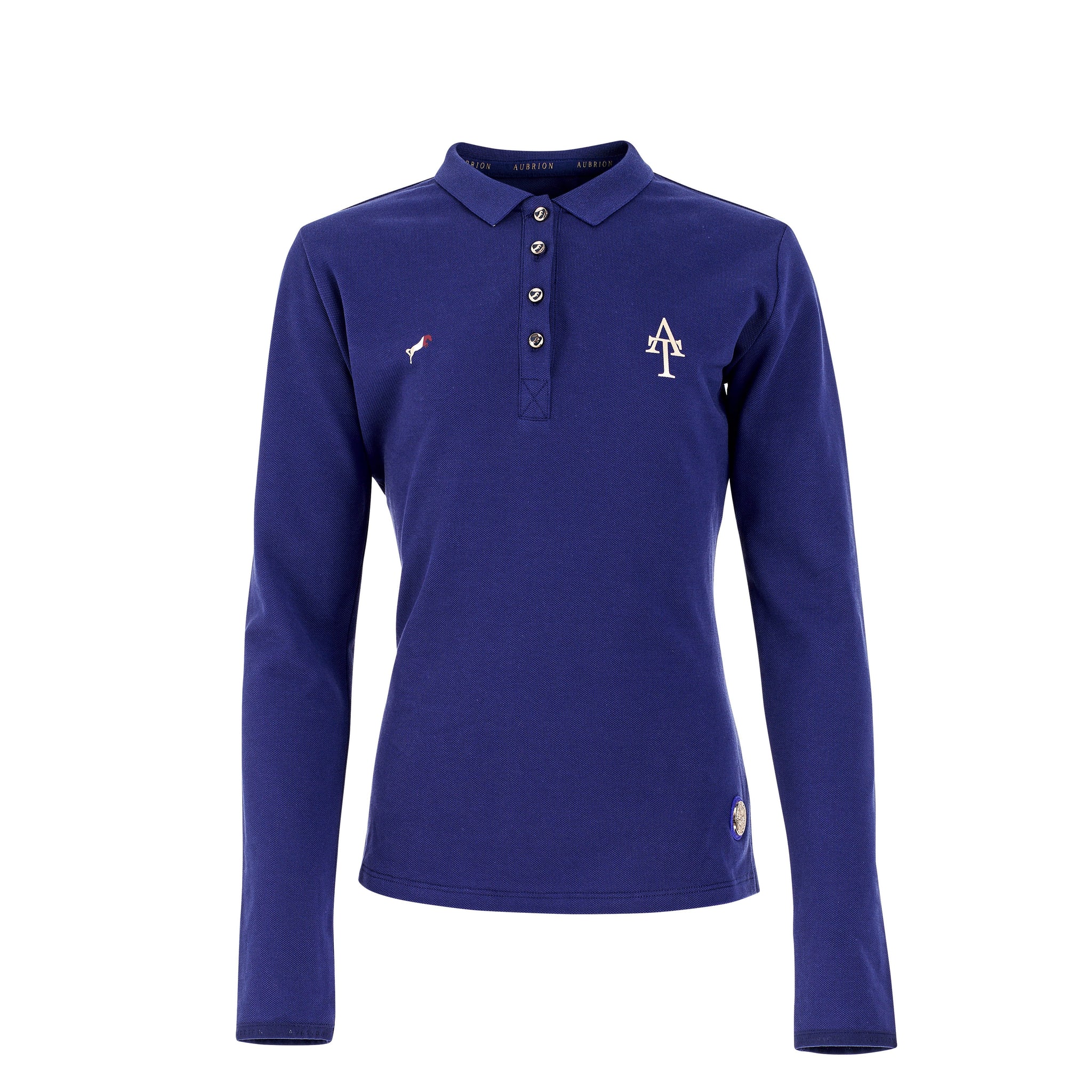 Shires Aubrion Team Long Sleeve Polo - Young Rider
