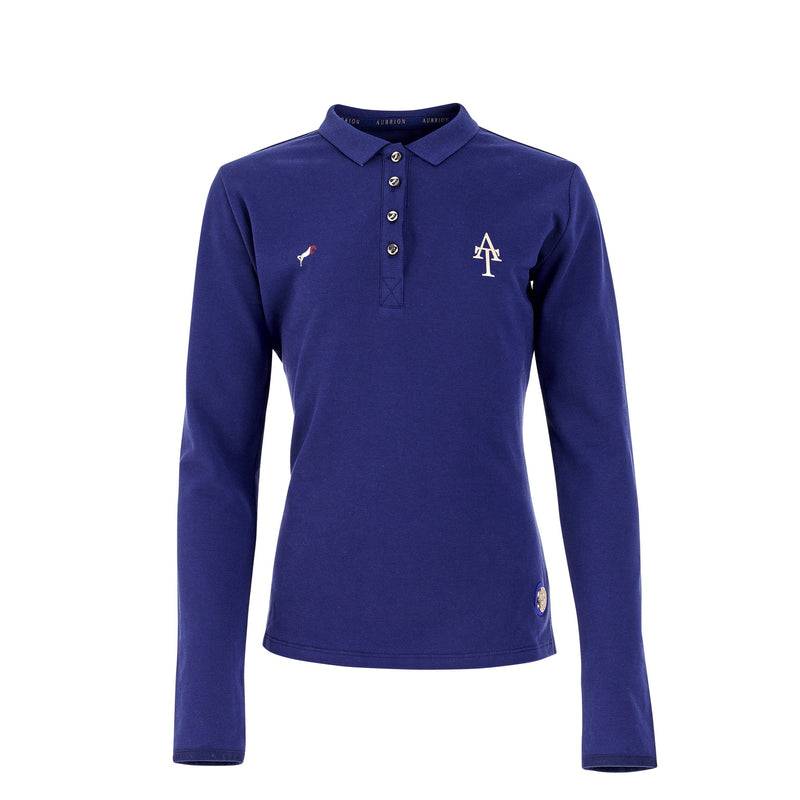 Shires Aubrion Team Long Sleeve Polo - Young Rider