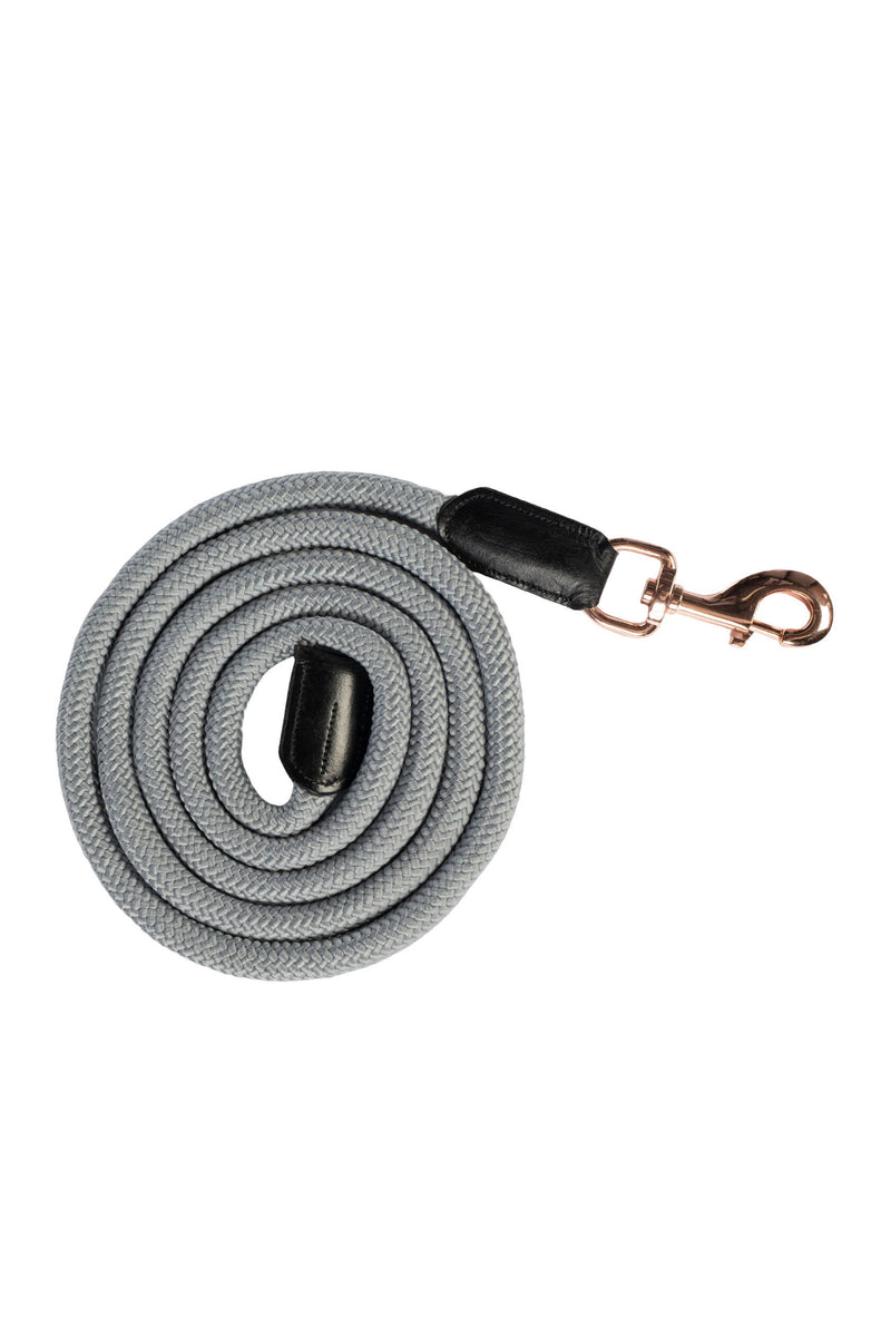 HKM Lead Rope -Rosegold Glamour- Style With Snap Hook - Grey/Rose Gold