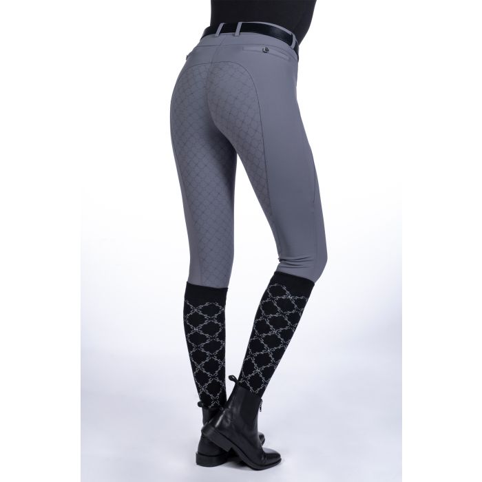 HKM Riding Leggings -Rosewood- Silicone Full Seat