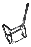HKM Leather Headcollar - Black