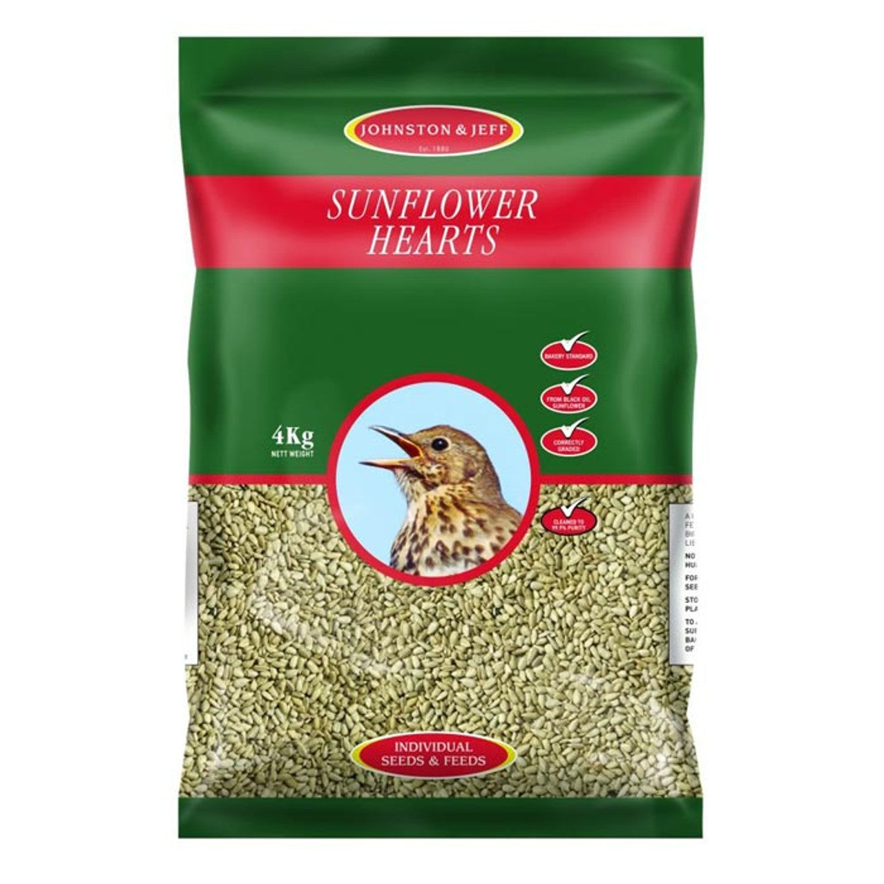 Johnson & Jeff Sunflower Hearts 4kg