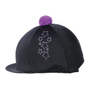 Hy Equestrian Stella Hat Cover - Black/Purple/Lilac