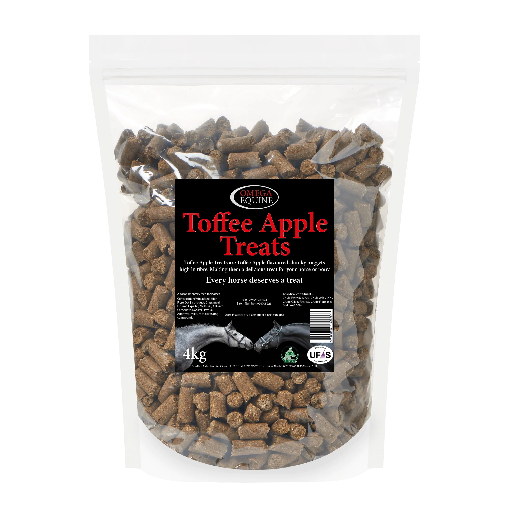 Omega Equine Toffee Apple Treats - 4kg
