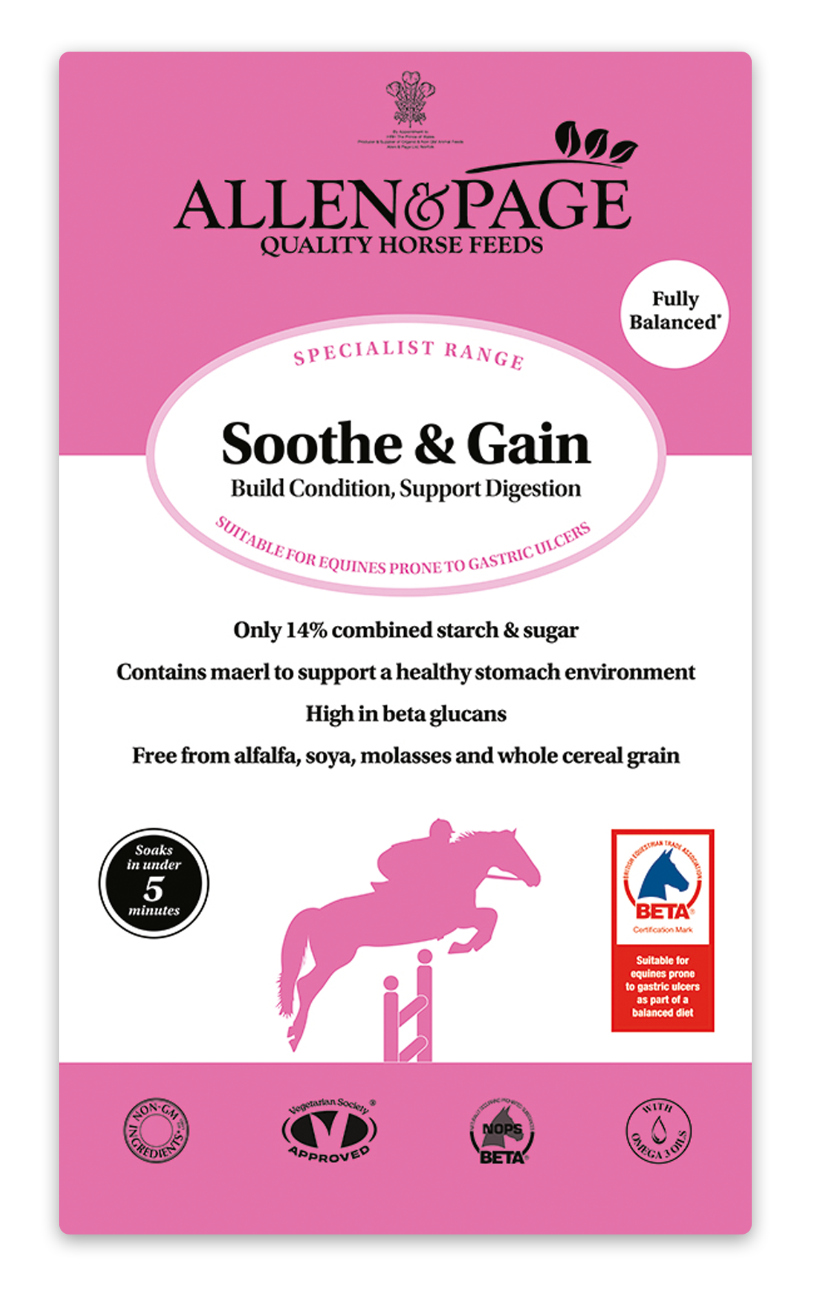 Allen & Page Soothe & Gain NOW 20kg