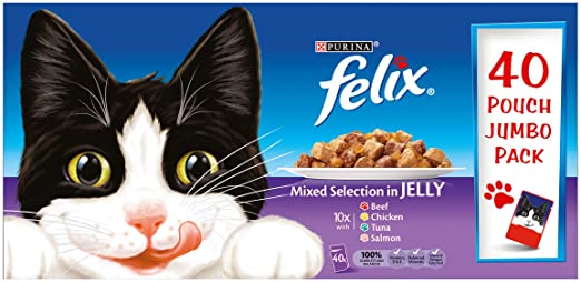 Felix Pouches Mixed Selection In Jelly 40 Pack