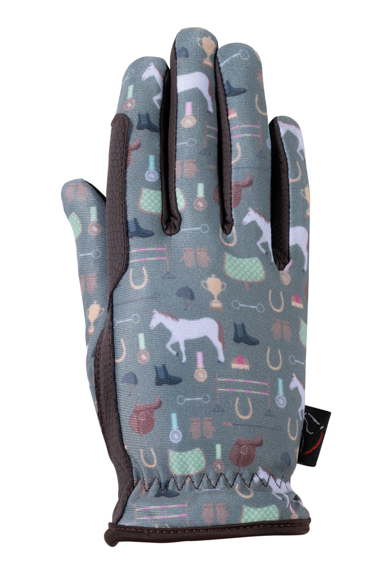 HKM Kids Riding Gloves -Judy- Green