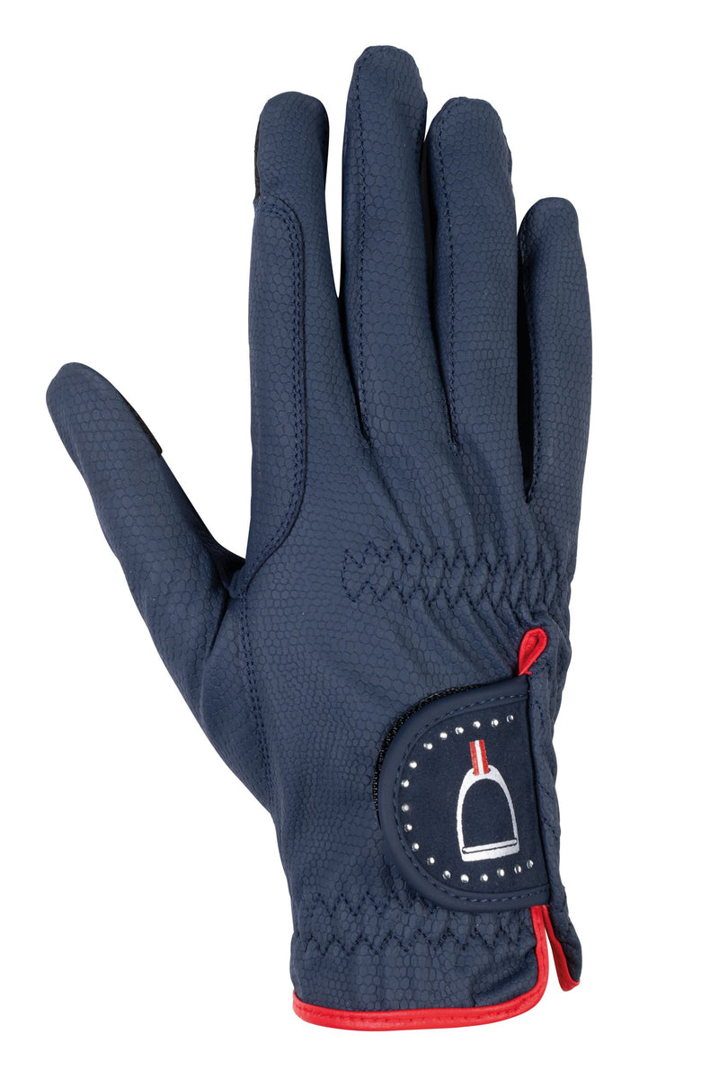 HKM Riding Gloves -Equine Sports- Deep Blue