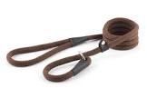 Ancol Heritage Deluxe Rope Slip Lead Brown 1.5mx12mm
