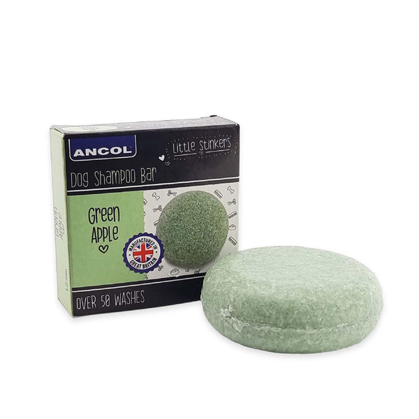 Ancol Little Stinkers Dog Shampoo Bar Green Apple 50g