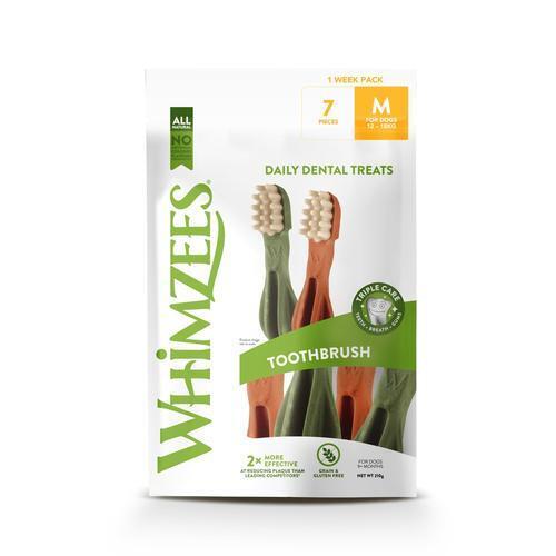 Whimzees Toothbrush Week Pack Medium (7Pk)