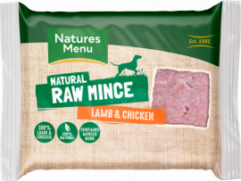 Natures Menu Frozen Minced Lamb & Chicken 400g