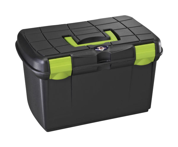 Tack Box-Medium Black/Pistachio