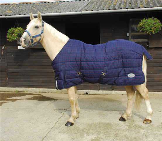 Rhinegold Orlando Stable Rug Navy/Red
