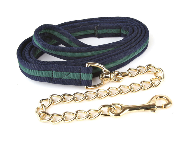 Hy Soft Webbing Lead Rein With Chain