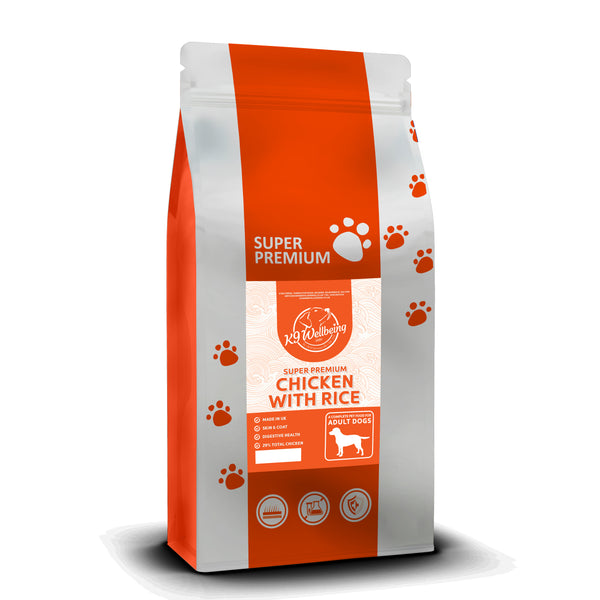 K9 Wellbeing Super Premium Adult Chicken & Rice Dog Food