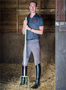 Red Gorilla 4 Prong Manure Fork Straight