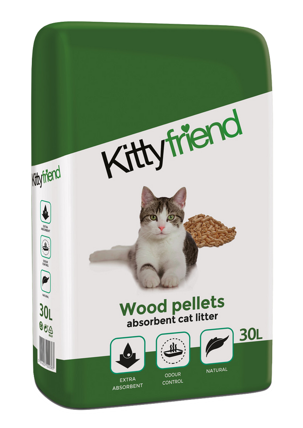 Kitty Friend Wood based Cat Littter 30ltr