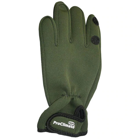Proclimate Neoprene Waterproof Gloves - Green