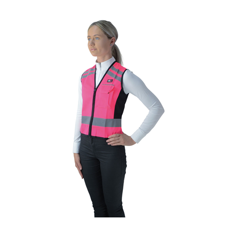 HyVIZ Waistcoat Please Pass Wide & Slow Pink/Black