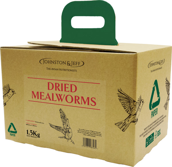 Johnson & Jeff Dried Mealworms EcoBox 1.5Kg