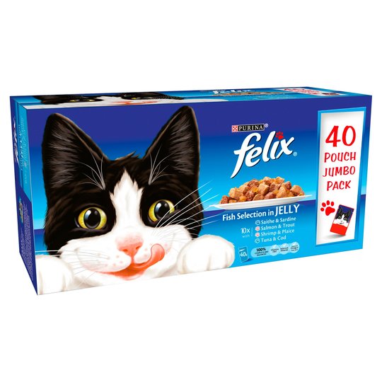 Felix Pouches Fish Selection In Jelly 40 Pack