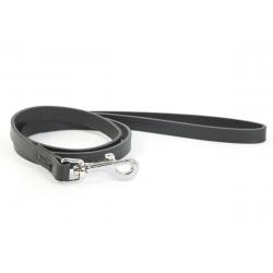 Ancol Leather Lead 1mx12mm Black