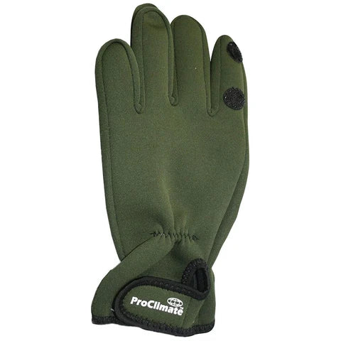 Proclimate Neoprene Waterproof Gloves - Green