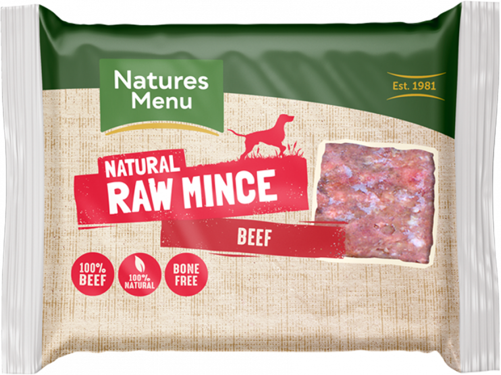 Natures Menu Frozen Minced Beef 400g