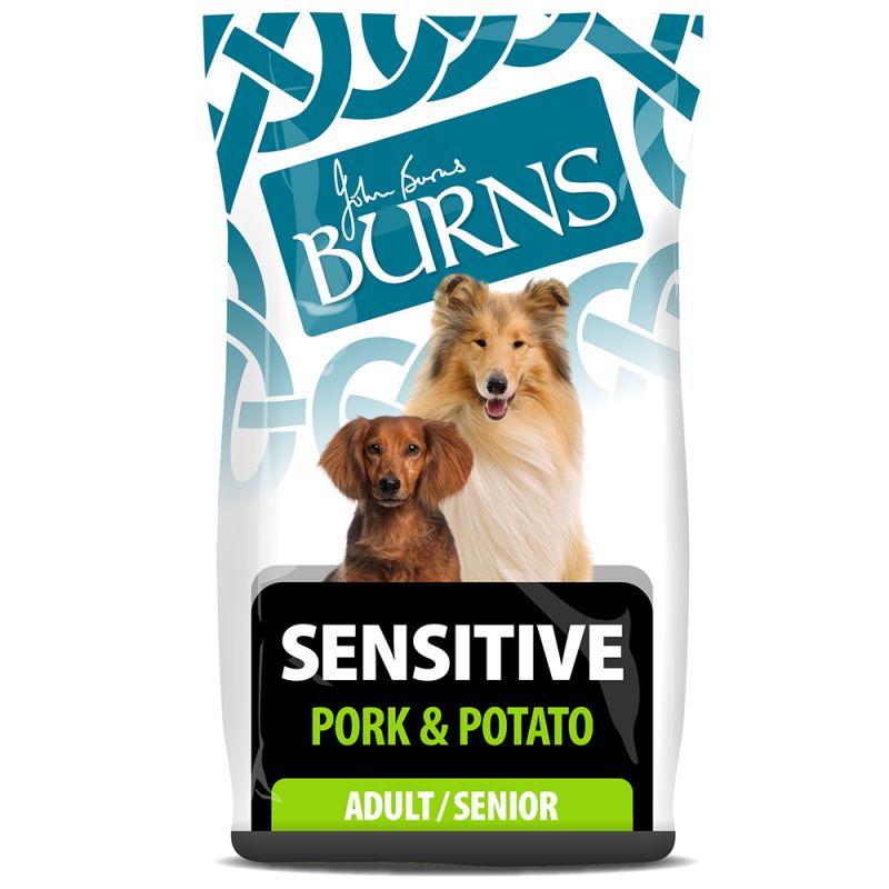 Burns Sensitive Adult & Senior Pork & Potato Dog Food